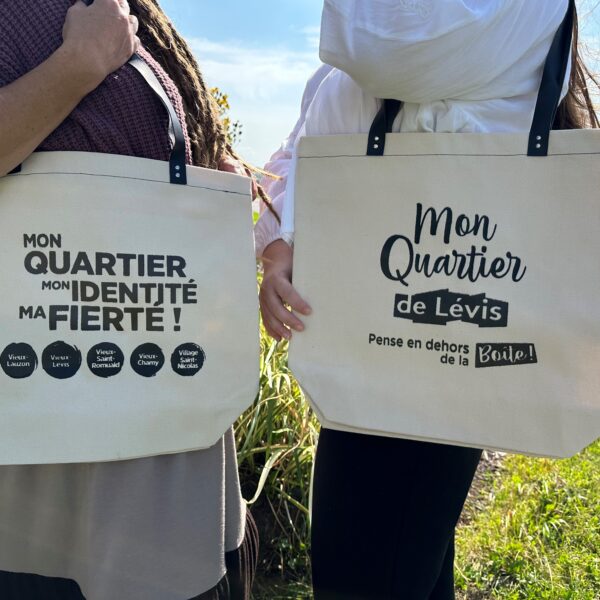 Sac réutilisable mon QUARTIER, mon IDENTITÉ, ma FIERTÉ